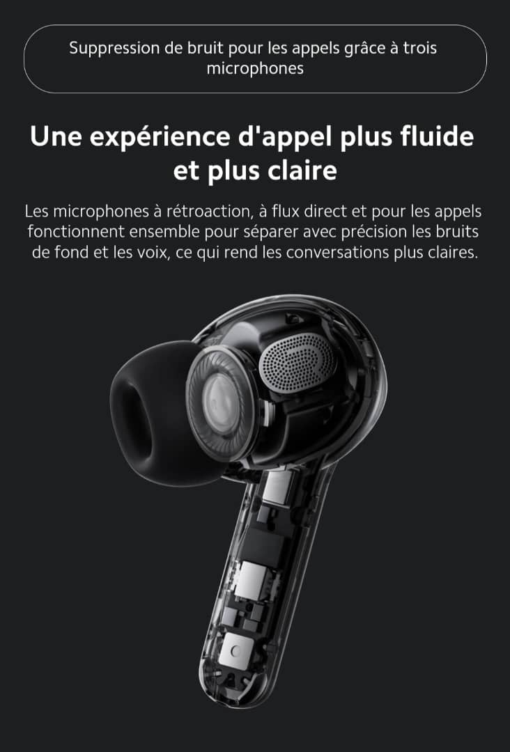 Xiaomi TWS Earphones 3 Pro 40dB HiFi IP55 Réduction de bruit