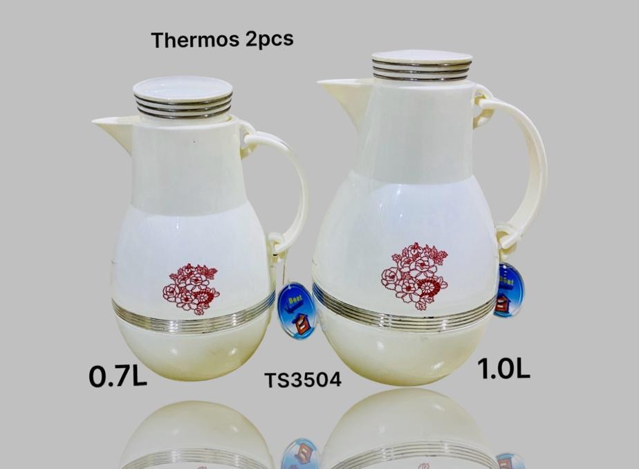 Ensemble de deux thermos Blanc 1 Litre