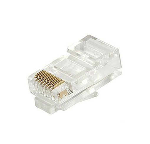 Connecteur RJ45 CAT6 Connecteurs 8P 8C UTP Plaqué Or LAN Crystal