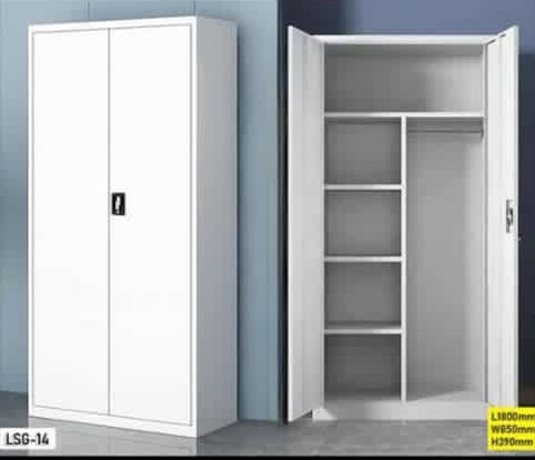 Armoire Vestiaire 2 Compartiments, 2 étagères