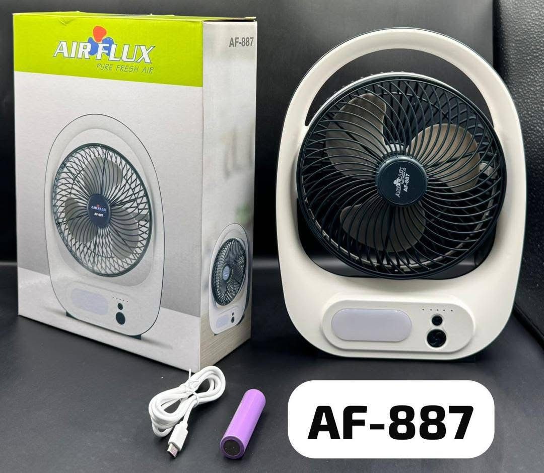 Ventilateur portable 8" avec lumière, USB