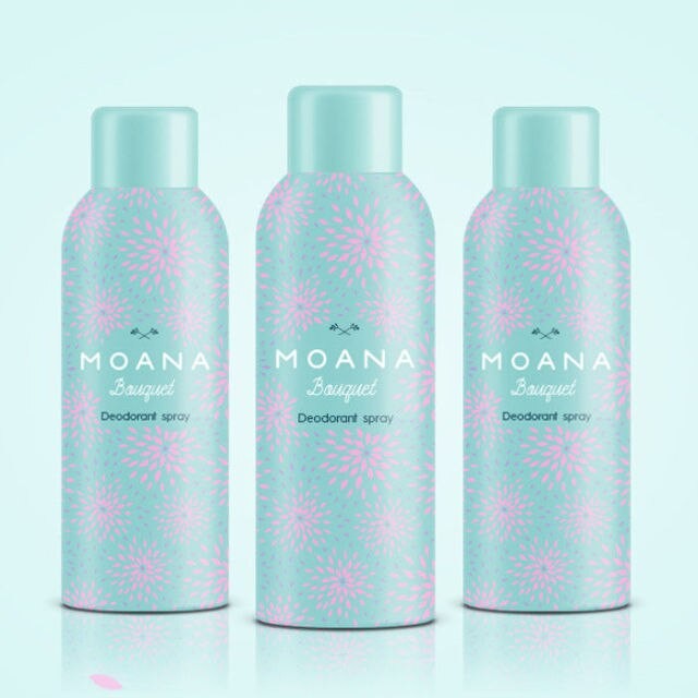 Pack de 3 Moana Bouquet Déodorant Spray