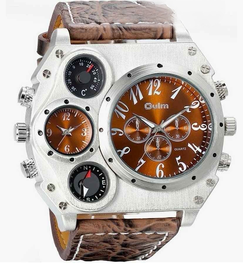 Montre De Sport À Quartz Pour Hommes, Montre Des Grands Hommes, Grand Cadran, Décontracté, Militaire, Vendu Avec Boite