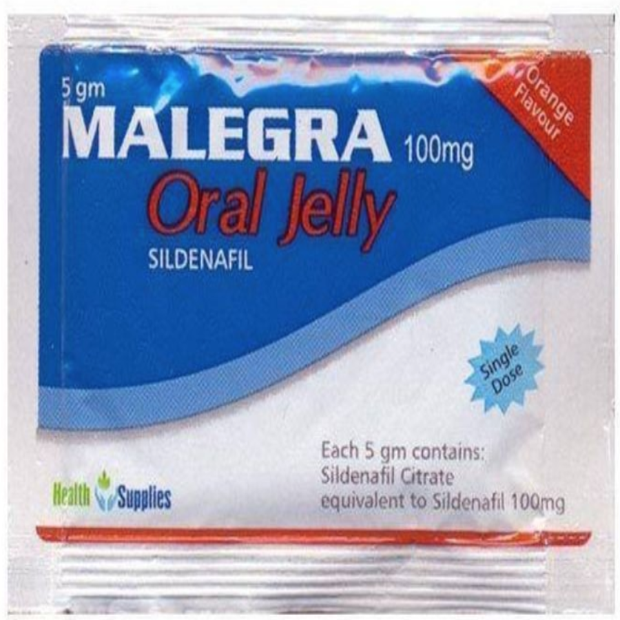Malegra Oral Jelly 100Mg Boîte De 50 Sachets Pour Dysfonctionnement Érectile en Particulier