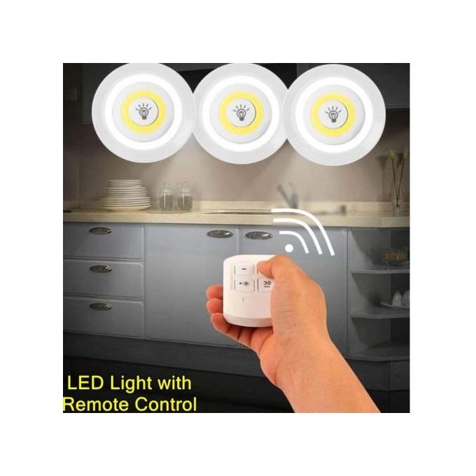 Kit de 3 LED light avec télécommande de contrôle