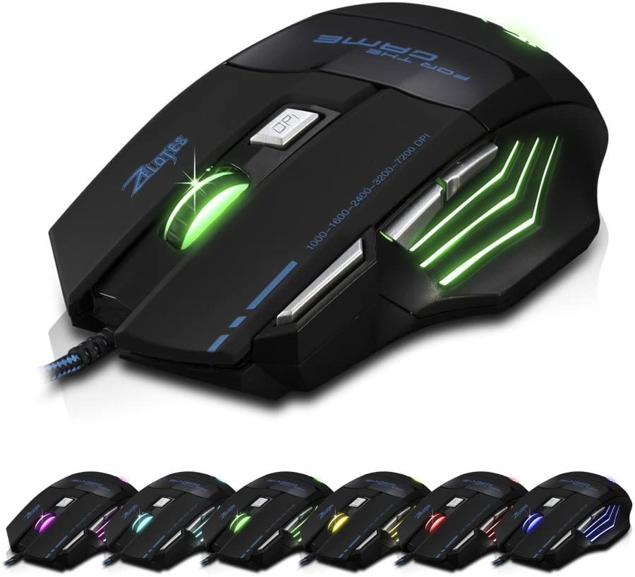 Zelotes Souris De Gaming USB Optique