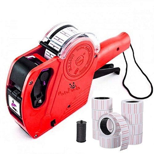 Étiqueteuse de Prix - 8 chiffres - 2 rouleaux d'encre - 10 rouleaux d'étiquettes de prix