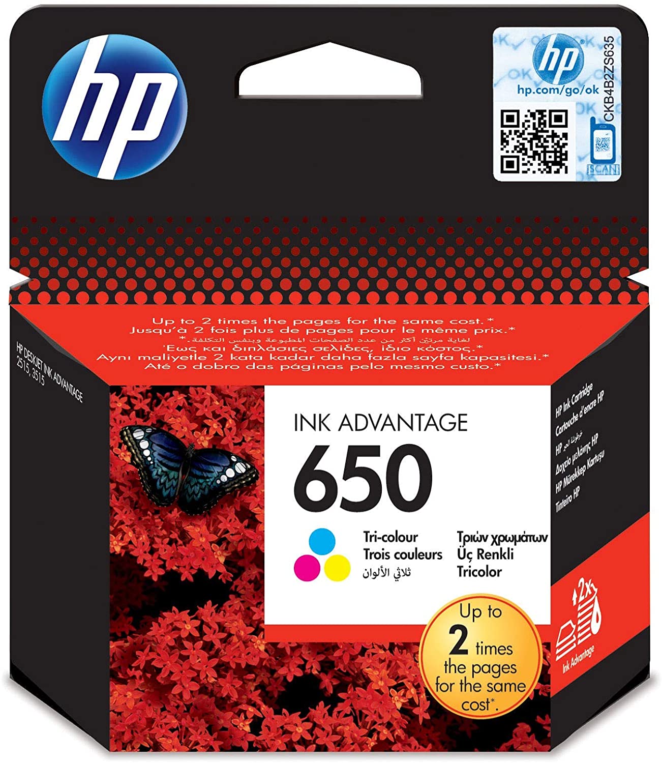 Cartouche d'Encre HP 650 Multi couleur